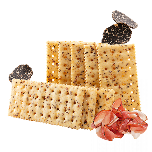 Bánh quy Soda Giăm bông Truffle đen