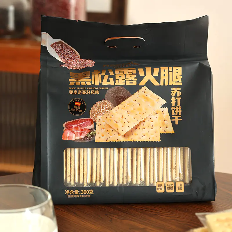 Bánh quy Soda Giăm bông Truffle đen