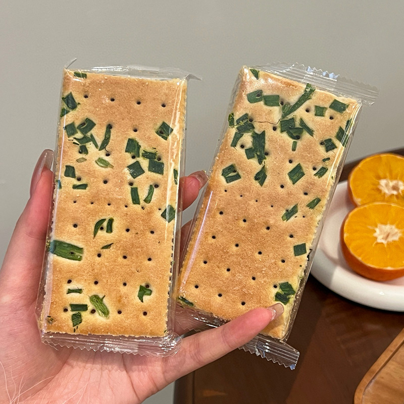 bánh quy hành lá