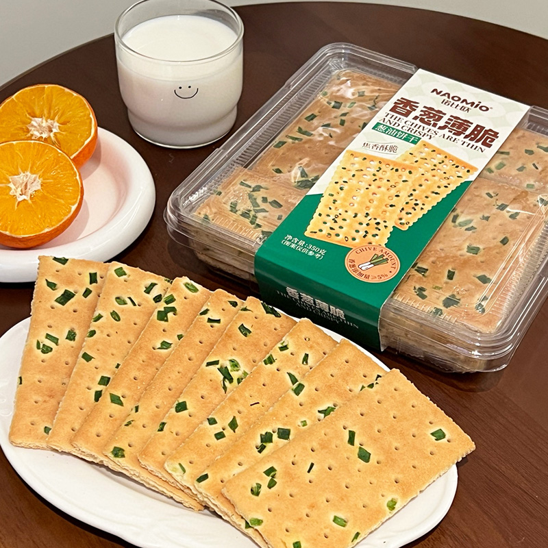 bánh quy hành lá