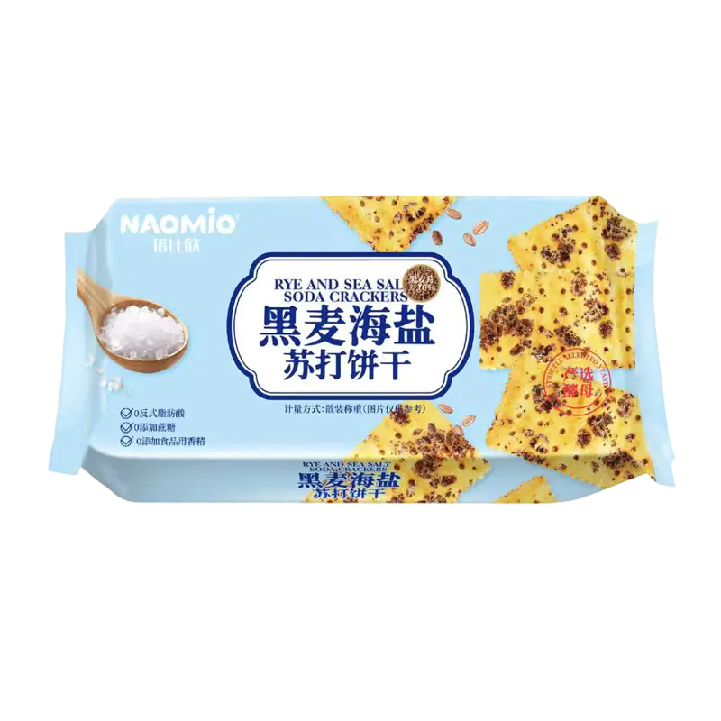 Bánh quy giòn Soda lúa mạch đen và muối biển